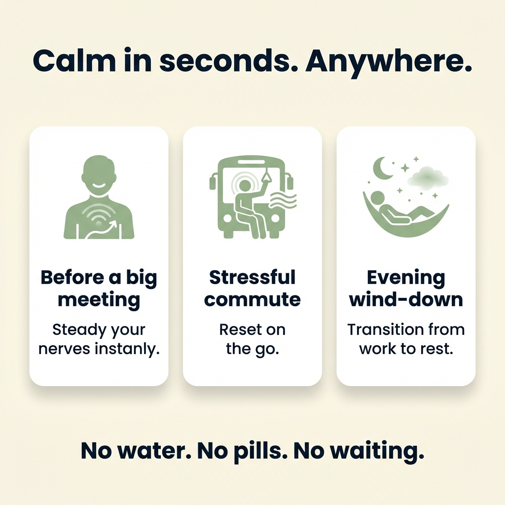 Meltly Calm - Lifestyle use cases