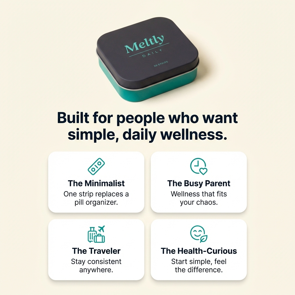 Meltly Daily - Who it's for