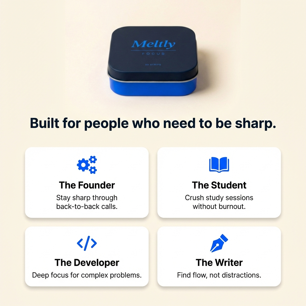 Meltly Focus - Who it's for