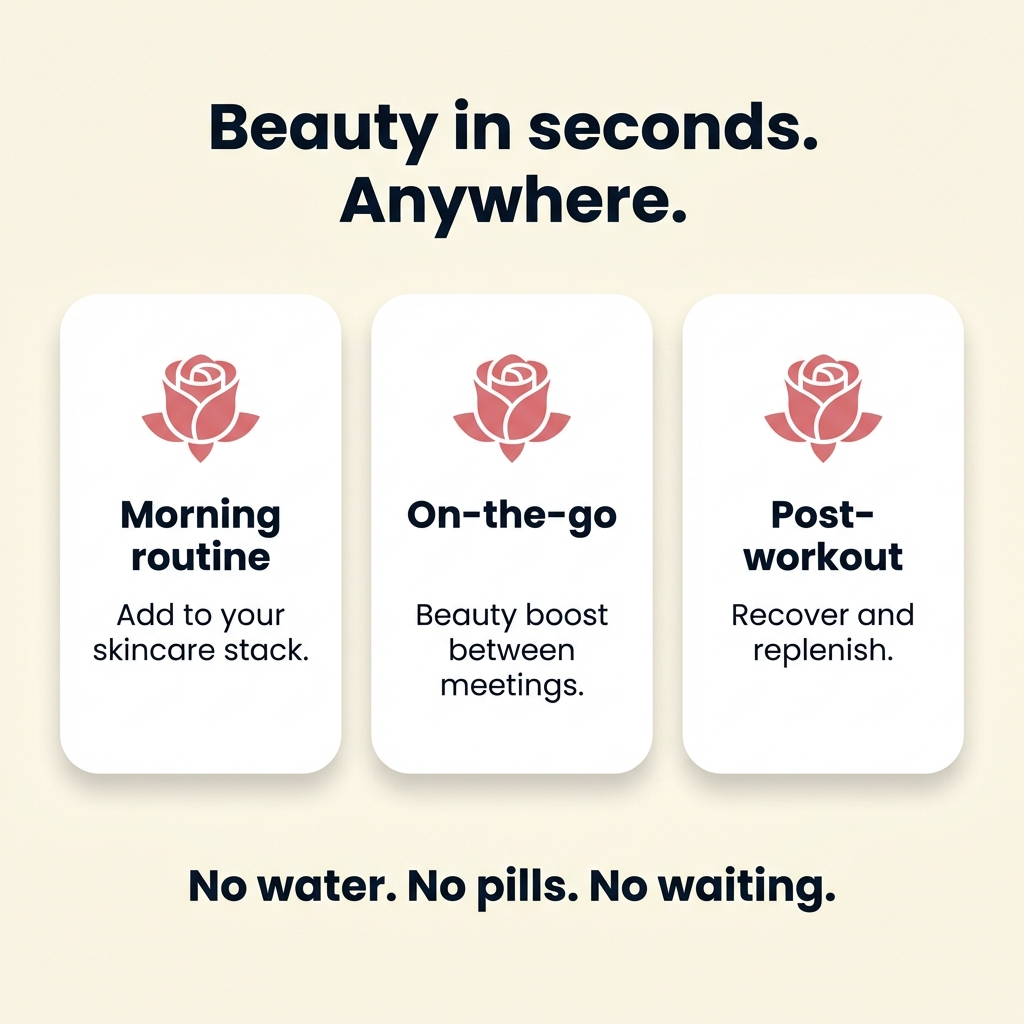 Meltly Glow - Lifestyle use cases