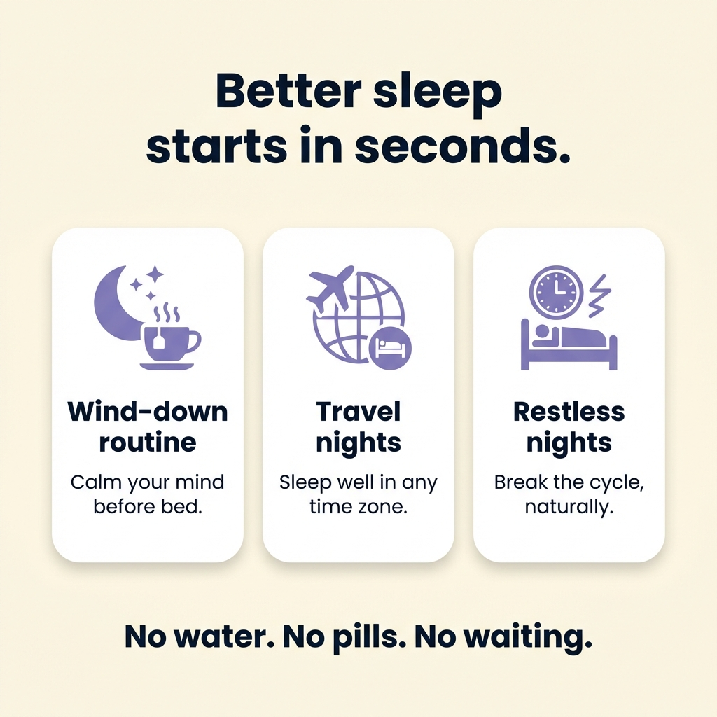 Meltly Sleep - Lifestyle use cases